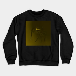 Jumping Spider Drawing V17 (Yellow 1) Crewneck Sweatshirt